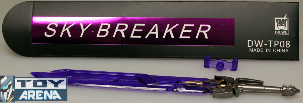 Dr. Wu DW TP08 Purple Skybreaker Sword - High-Quality Collectible Fantasy Sword for Cosplay, LARP, and Display | Perfect for Role-Playing Games, Themed Parties, and Home Decor