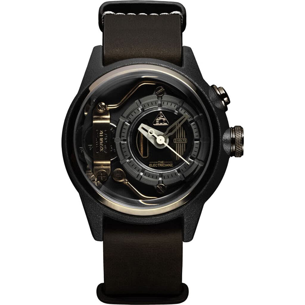 Moka Z Men's LED Watch - Swiss Designed Stainless Steel Case & Leather Strap with Patented Lighting System | Perfect for Nighttime, Outdoor Adventures & Formal Occasions