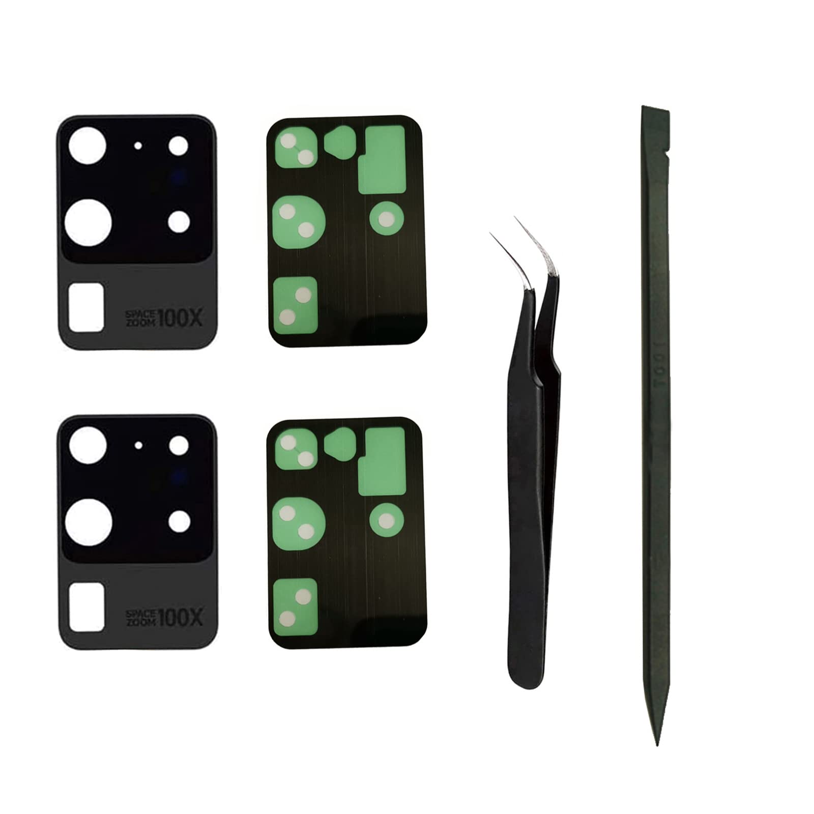 (2 Pack) Samsung Galaxy S20 Ultra Rear Camera Glass Lens Replacement - Compatible with SM-G988 6.9