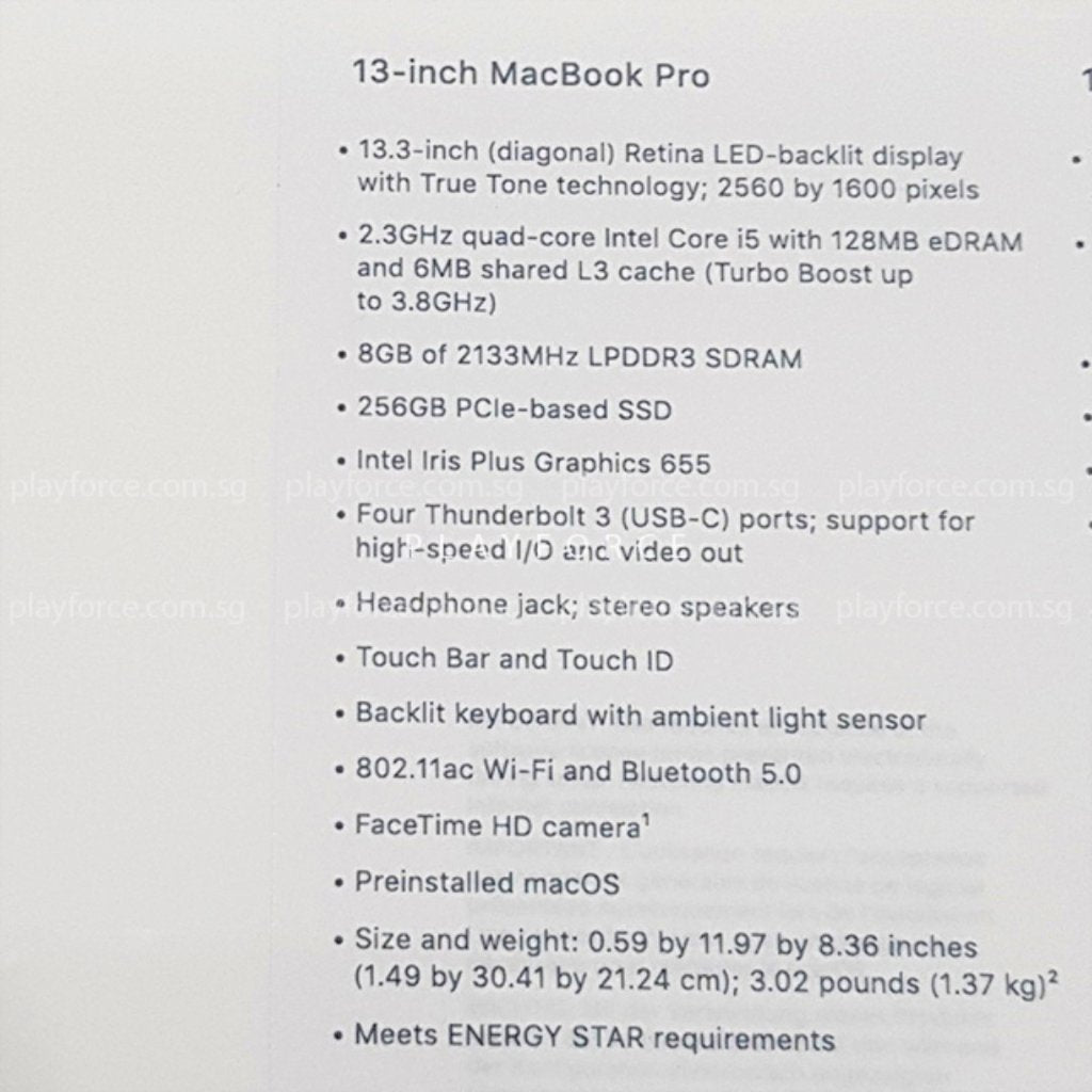 Apple MacBook Pro 13-inch (2018) with Touch Bar - 256GB SSD, Space Gray (Brand New with AppleCare) - Perfect for Professionals, Students & Creative Work
