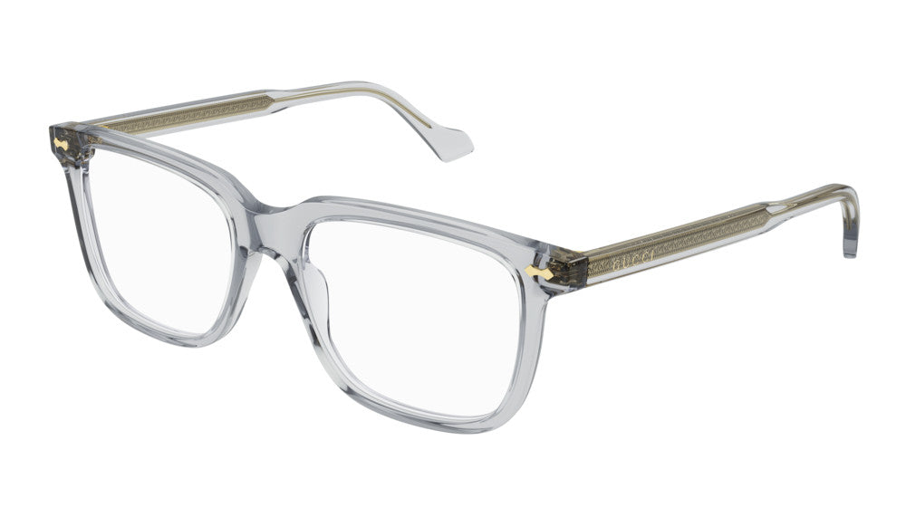Gucci GG0737O Clear Grey Square Sunglasses - UV Protection Fashion Eyewear for Women & Men | Perfect for Outdoor Activities, Beach, Driving & Style Statement