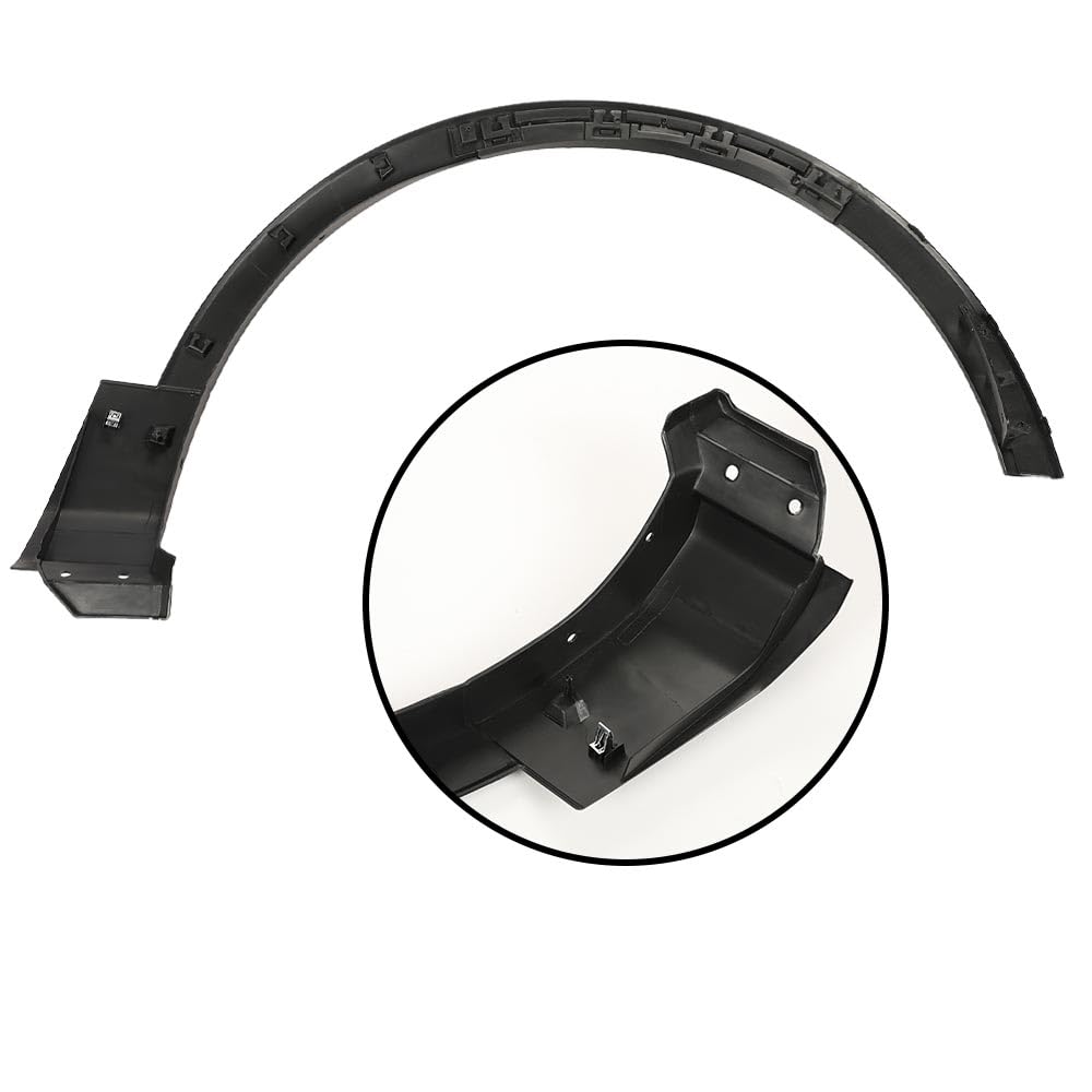 CHEDA Fender Flares for 2011-2015 Ford Explorer - Front Left Black Wheel Cover Arch Trim (FO1290126) | Durable Car Body Protection for Off-Road & Daily Driving