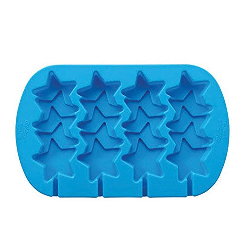 Wilton Silicone Stacked Stars Baking Mold Pan - Perfect for Cupcakes, Cakes, and Desserts - Ideal for Birthday Parties, Holidays, and Special Occasions