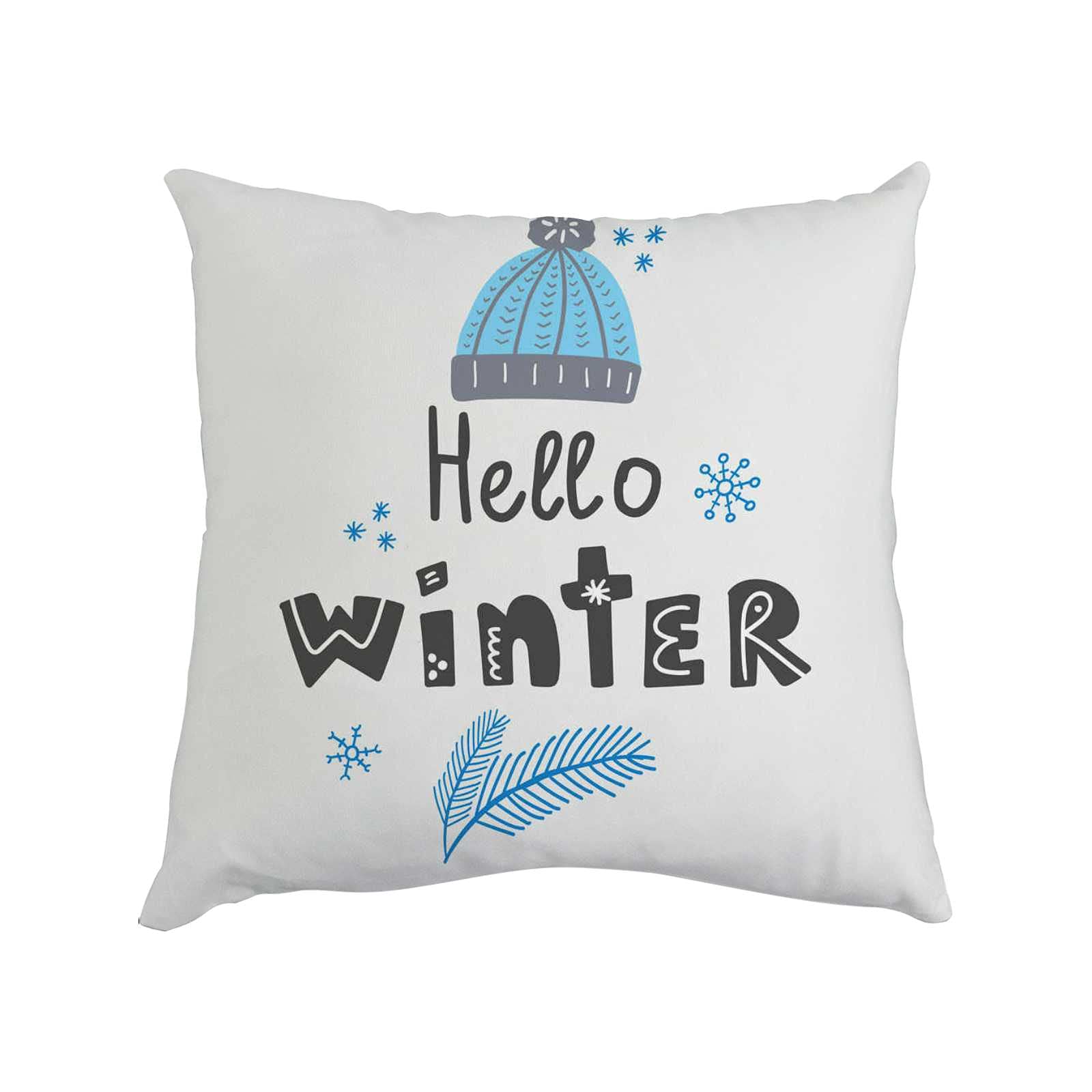Vantaso Snowflake Throw Pillow Cover 18x18 Inch - Soft Winter Holiday Decorative Cushion Case with Zipper for Sofa, Couch & Bedroom - Perfect for Christmas Decor, Cozy Home & Seasonal Gift
