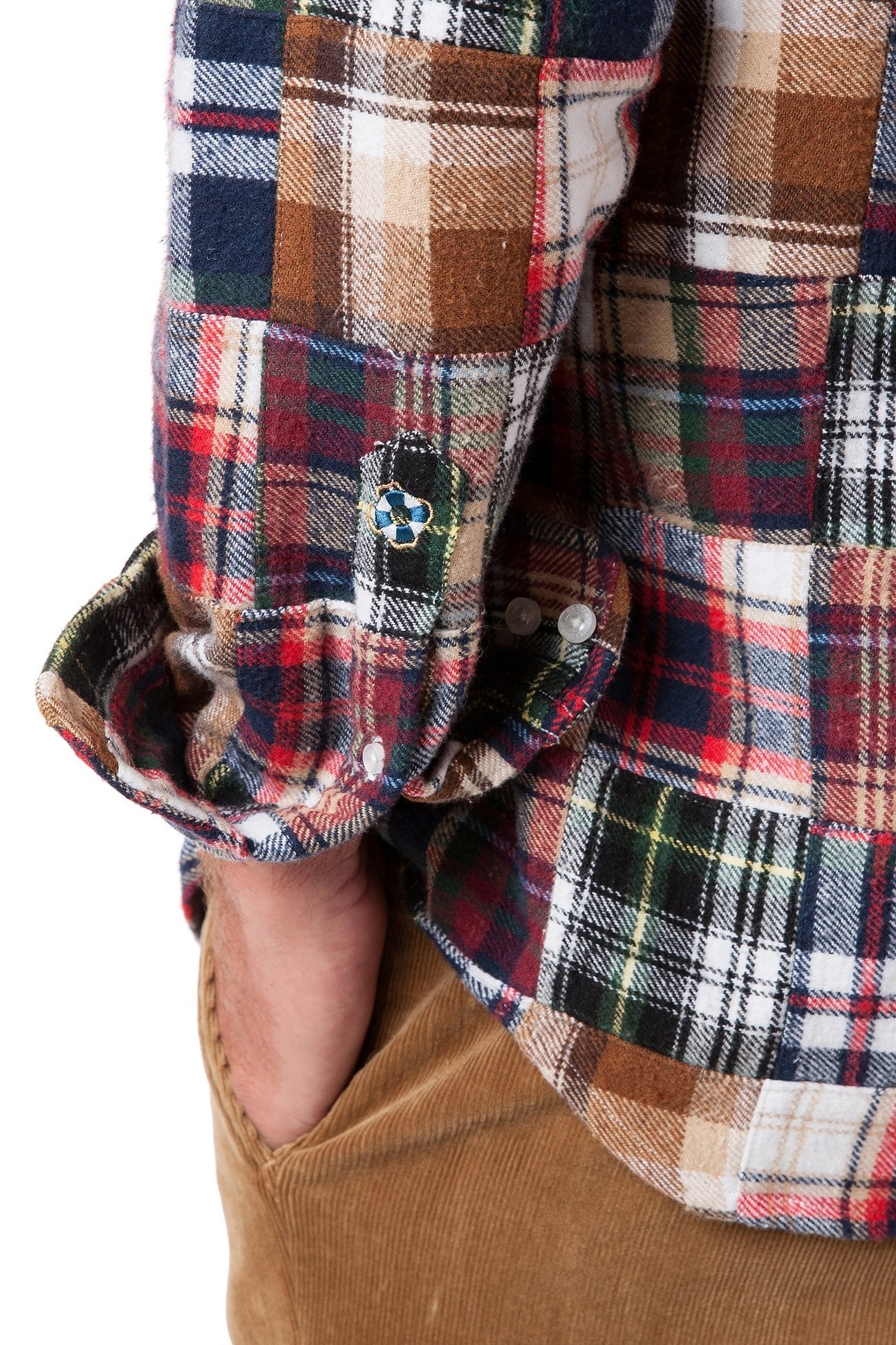 Chase Shirt Fall Patch Madras Plaid Button Down - Stylish Casual Shirt for Men | Perfect for Autumn Outings, Office Wear & Weekend Adventures