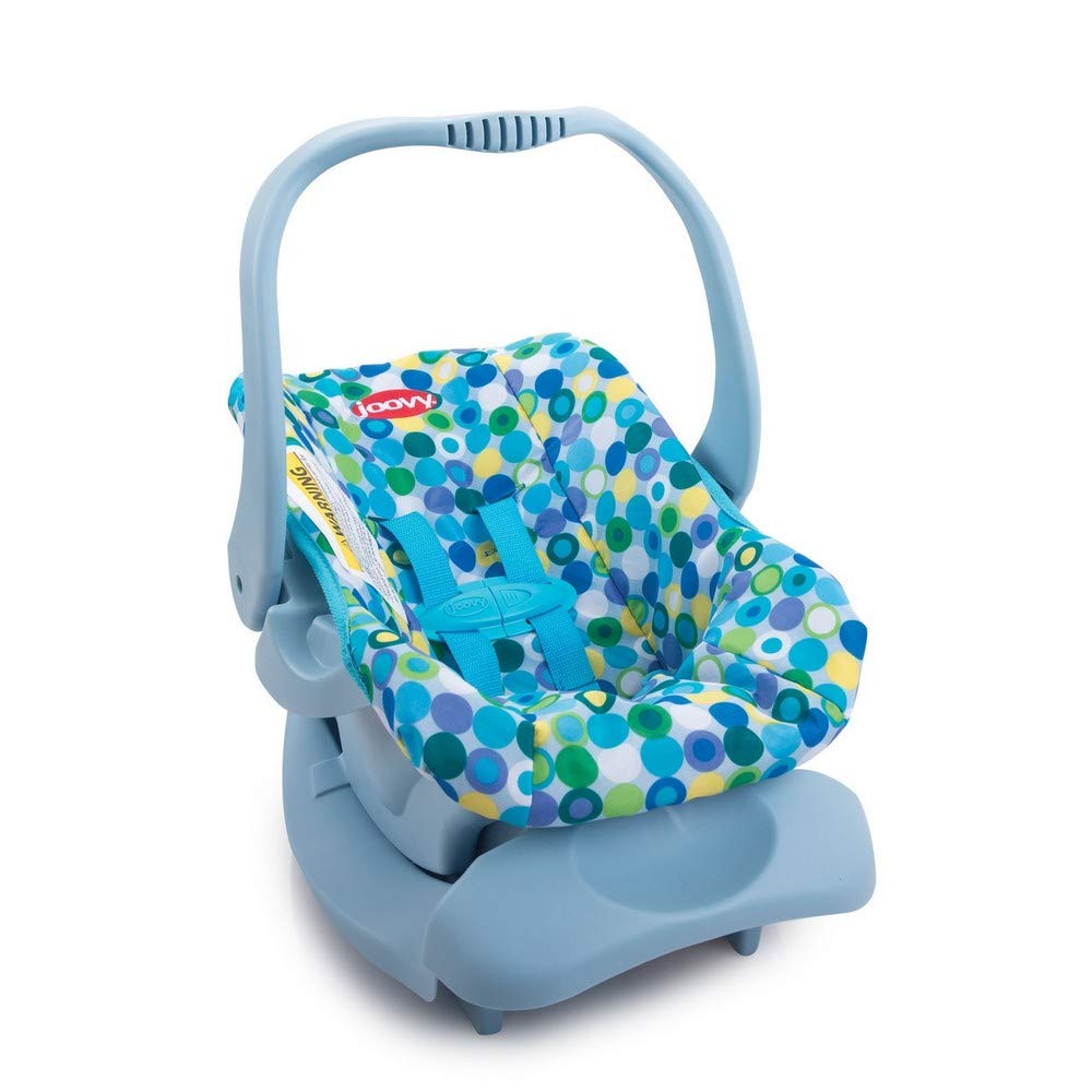 Joovy Toy Car Seat for Dolls - Blue Dot Doll Accessory & Doll Furniture | Perfect for Pretend Play, Role Play & Kids' Imagination Games