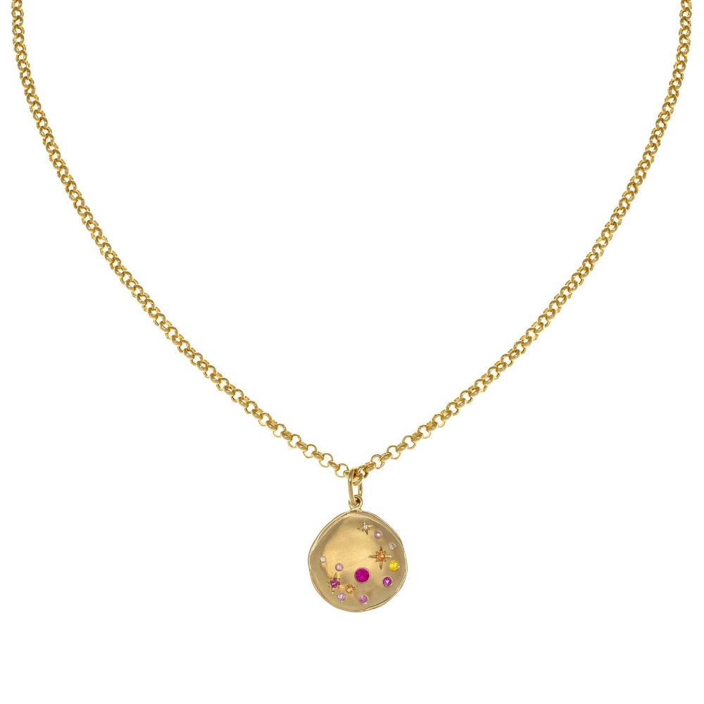 Luna Scattered Star Coin Necklace - Elegant Celestial Jewelry for Women, Perfect for Parties, Date Nights & Special Occasions