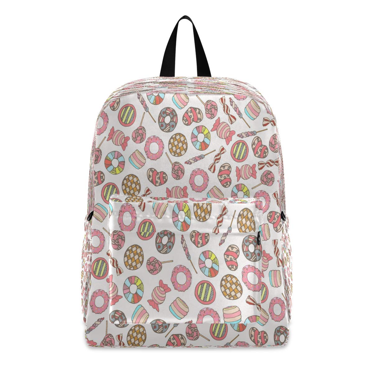 Blueangle Cute Sweet Candy Print Backpack - Lightweight Waterproof Travel Hiking Backpack for Women & Teens - Perfect for School, College, Outdoor Adventures & Daily Use