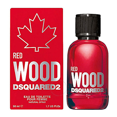 Dsquared2 Red Wood Eau de Toilette 50ml for Women - Long-Lasting Floral Woody Perfume for Day & Night Wear, Office & Date Nights