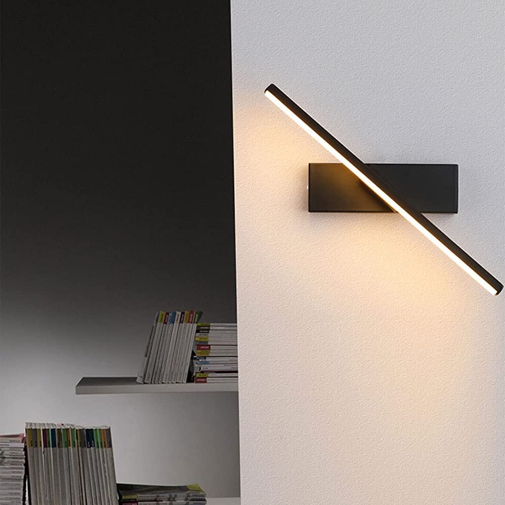 9W LED Wall Light Plug in - 3 Color Adjustable & 330° Rotatable Indoor Wall Lamp with Switch - Modern Creative Lighting for Living Room, Bedroom, Hotel, Restaurant - Perfect for Ambient & Accent Lighting