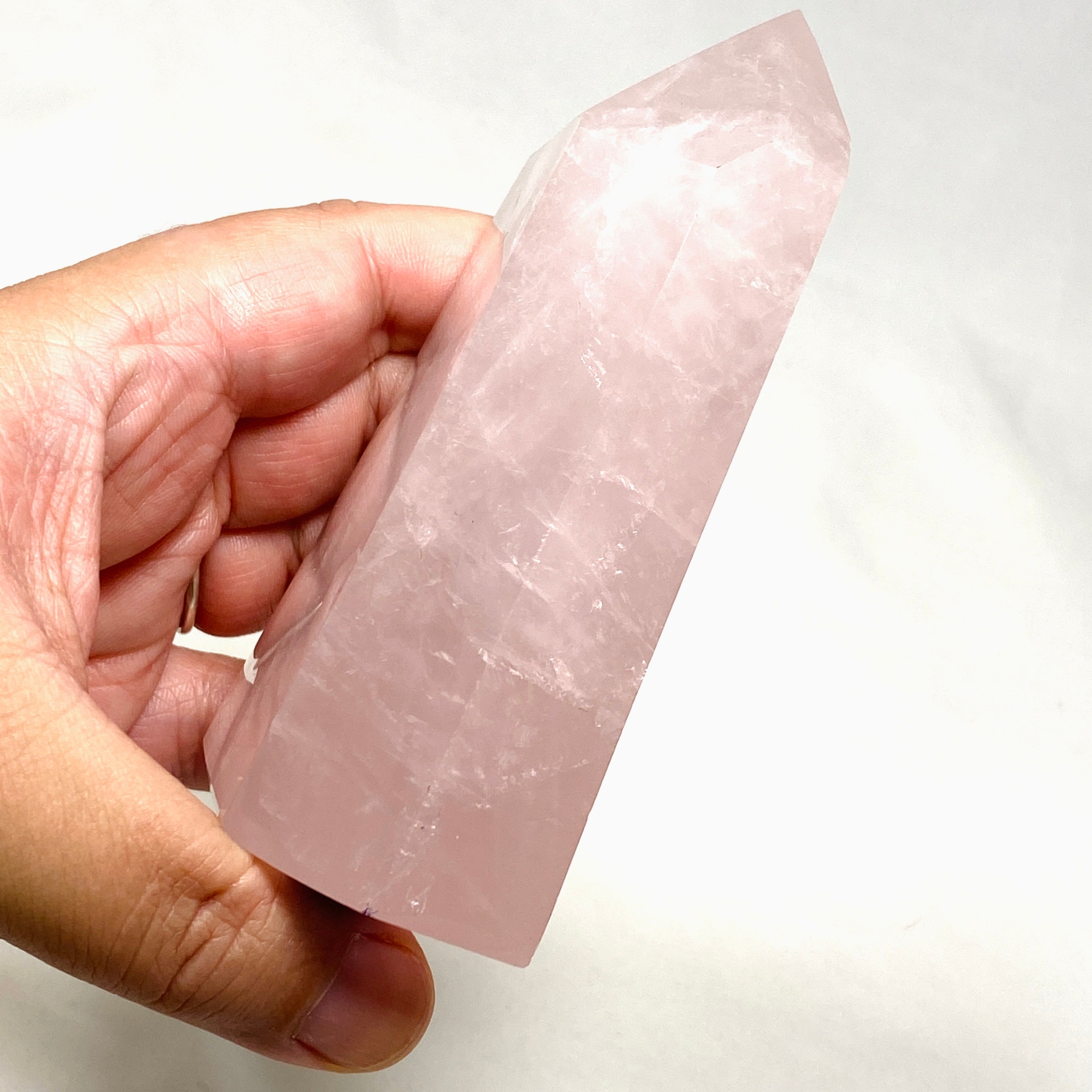 Natural Rose Quartz Crystal CR3704 - Healing Stone for Love & Harmony | Perfect for Meditation, Jewelry Making & Home Decor