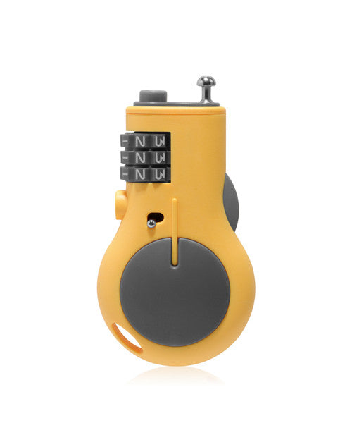 Monocozzi Bon Voyage 3-Digit Portable Retractable Travel Lock - Secure Luggage, Backpacks & Gym Bags for Airports, Hotels & Camping Trips