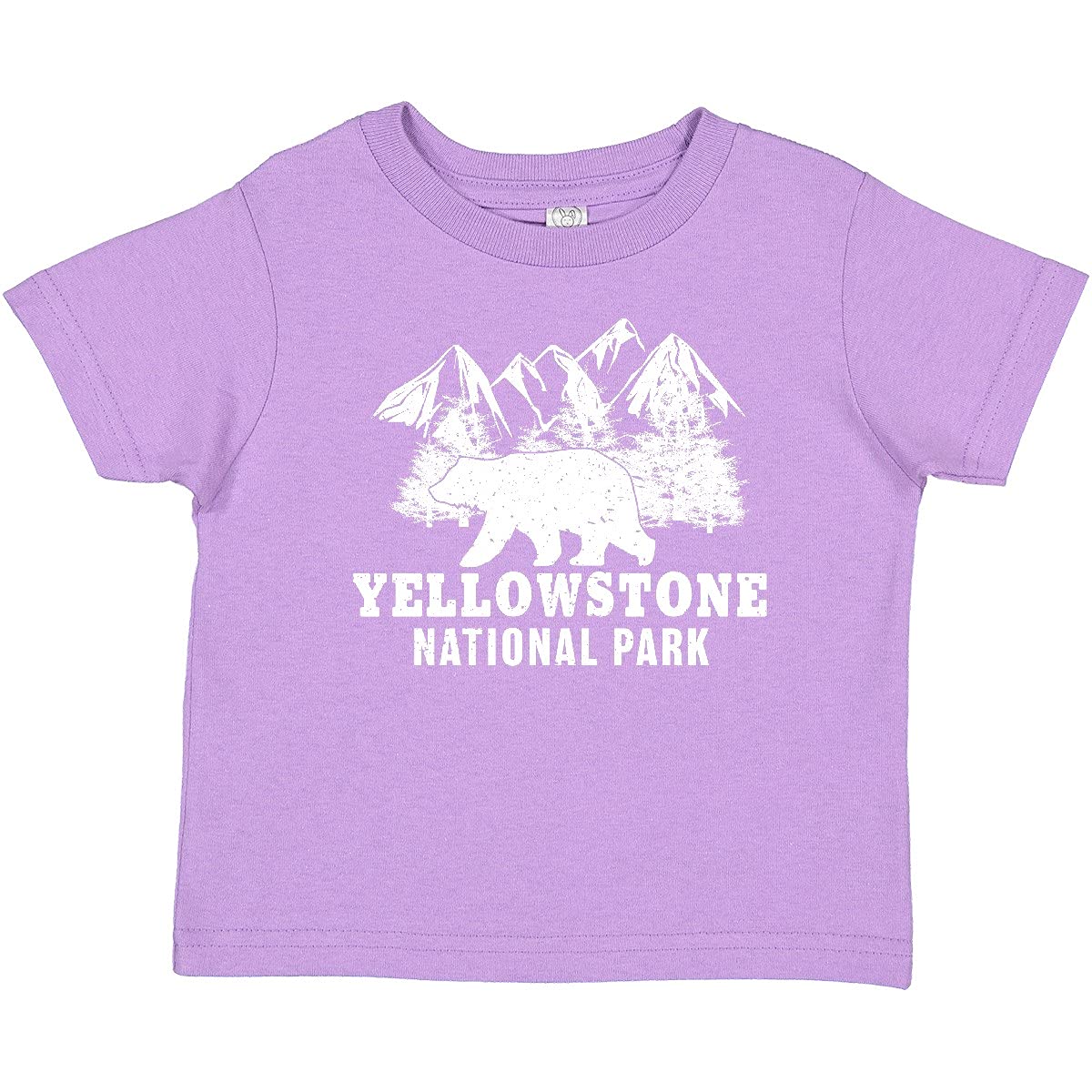 Yellowstone National Park Bear Mountains Trees Baby T-Shirt - Cute Graphic Tee for Infants & Toddlers - Perfect for Outdoor Adventures & Family Vacations