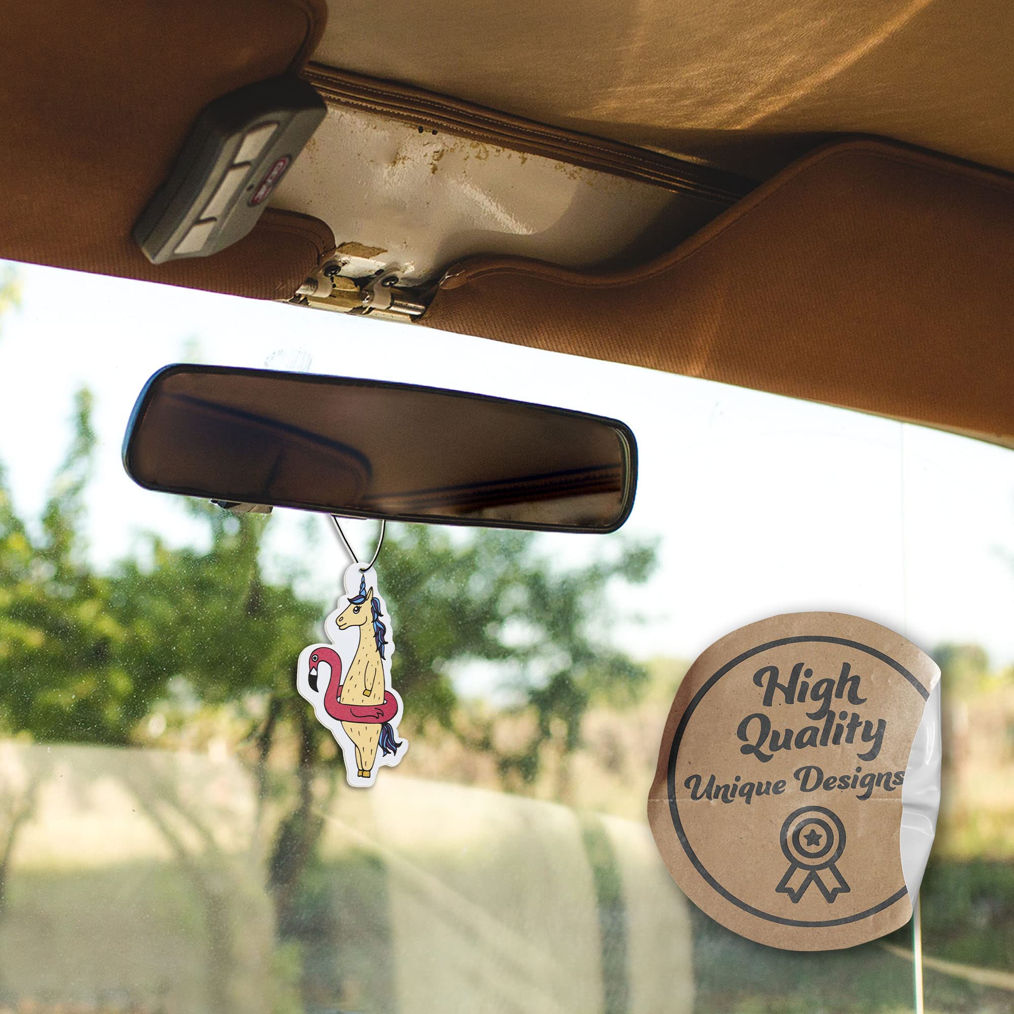 Fresh Fresheners Unicorn Car Air Freshener 3 Pack - Essential Oil Scented, Long-Lasting Fragrance for Cars, Home & Office | Perfect Gift for Kids, Girls & Unicorn Lovers