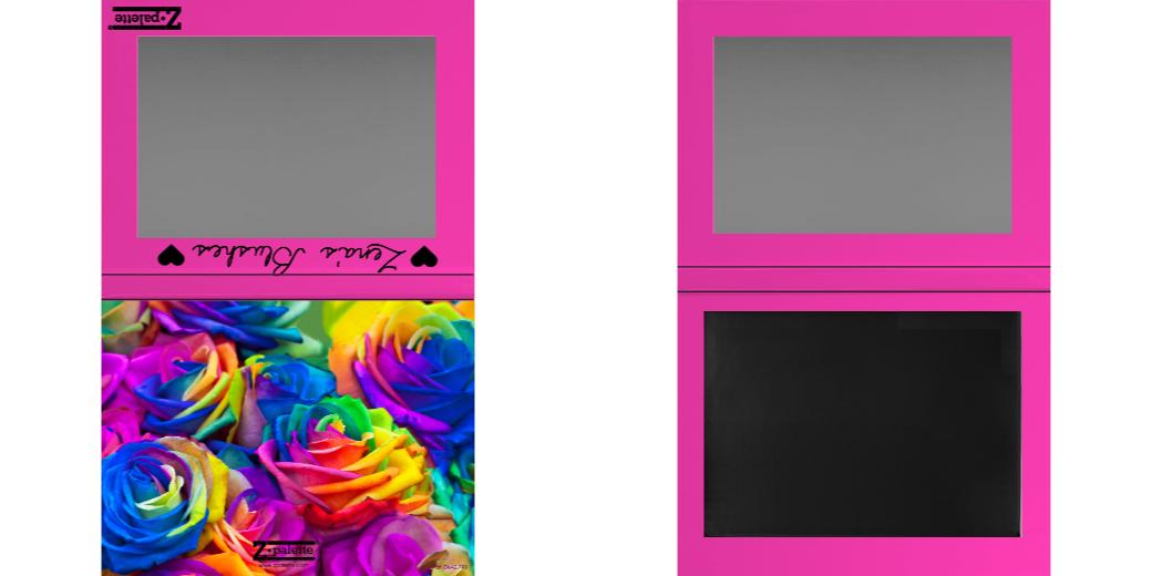 Custom Extra Large Magnetic Z Palette for Makeup Artists - Perfect for Organizing Eyeshadows, Blushes & Cosmetics - Ideal for Travel & Professional Makeup Kits