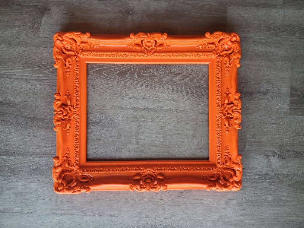 11x14 Orange Photo Frame - Vibrant Wall Decor for Living Room, Bedroom & Office - Perfect for Family Photos, Artwork & Memories
