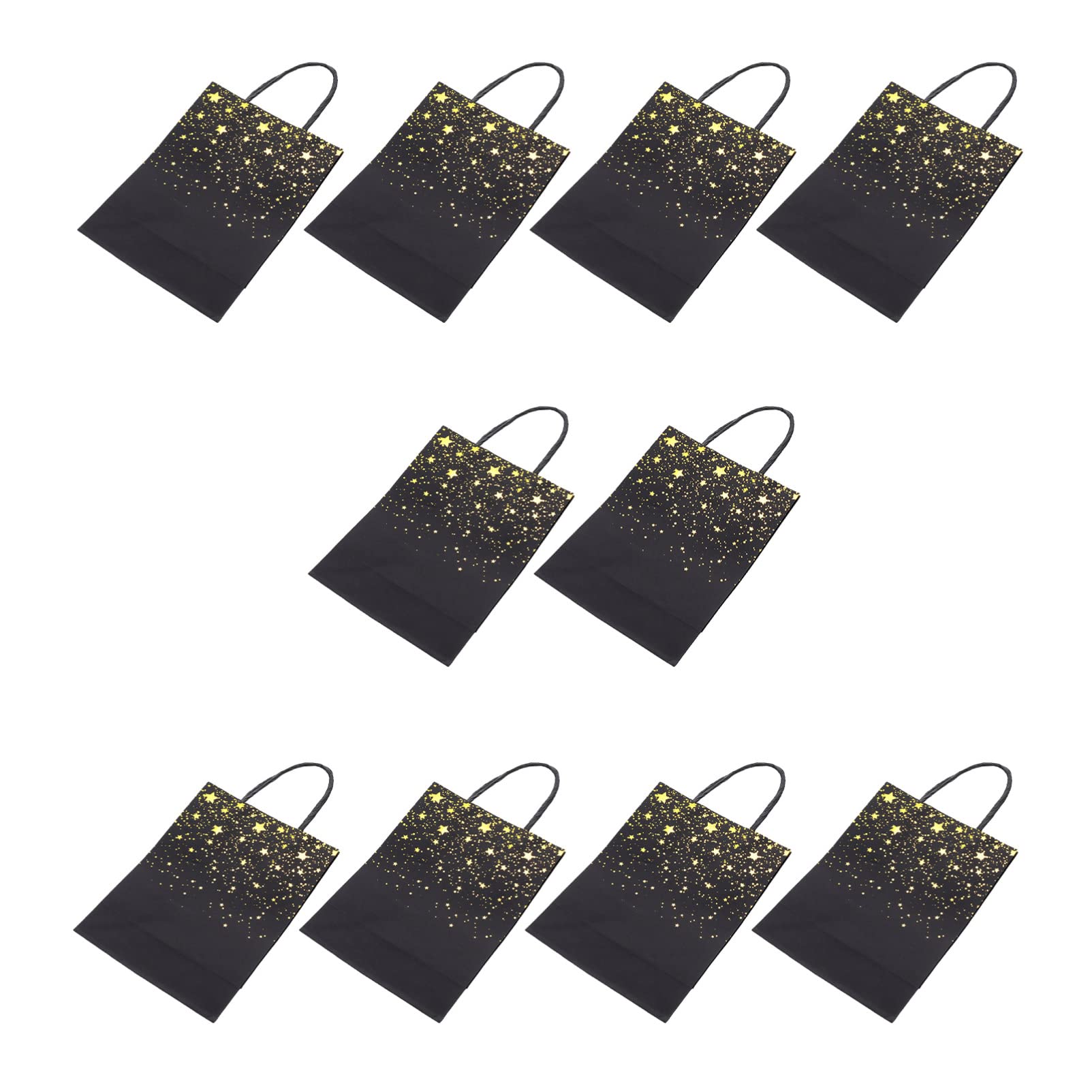 10Pcs Graduation Gift Bags - Star Pattern Party Favor Bags for Candy, Chocolate & Goodies | Perfect for Graduation Theme Parties, School Celebrations & Gift Wrapping Supplies