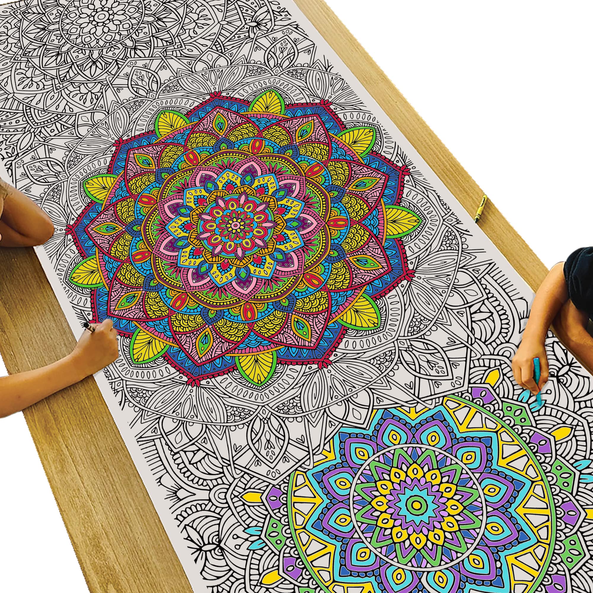 Giant Mandala Coloring Poster 72