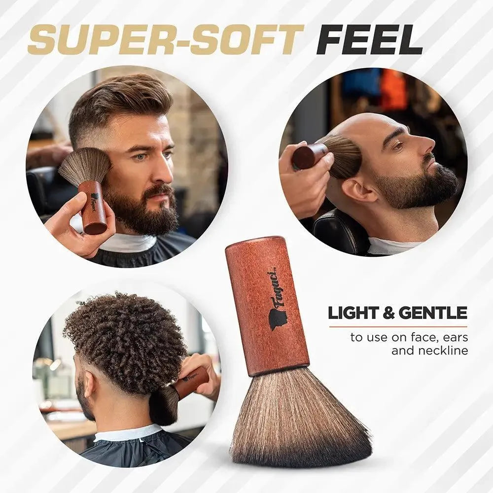 Premium Neck Duster for Men - Soft & Comfortable Hair Styling Brush - Perfect for Barbershops, Home Grooming & Travel Use
