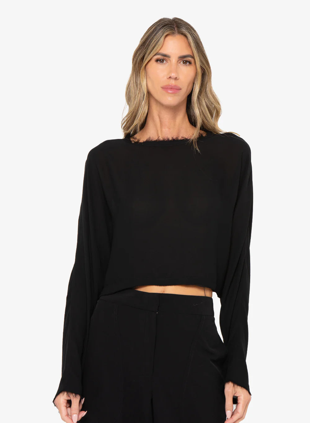 Anja Top for Women - Stylish Black Blouse for Casual & Office Wear | Perfect for Everyday Outfits & Professional Looks