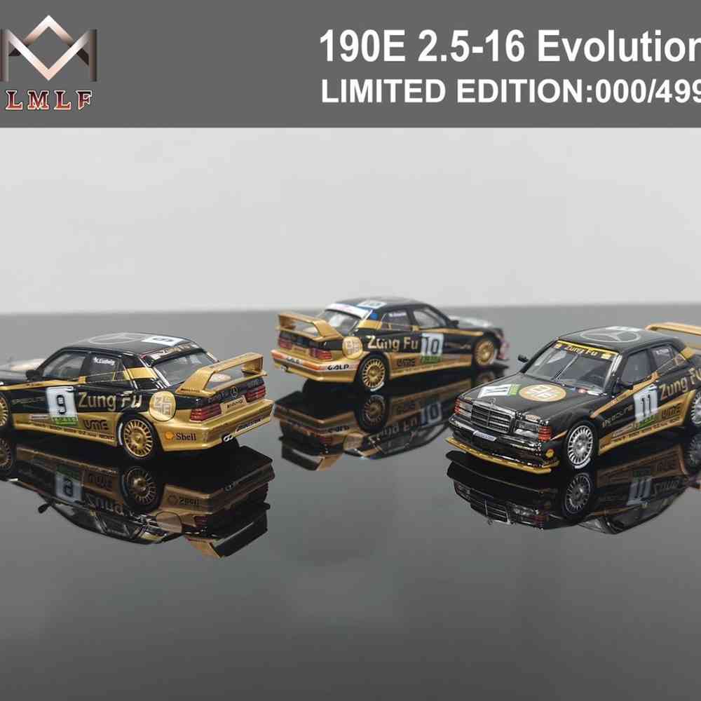 1:64 Mercedes Benz 190E 2.5 16 EVO2 DTM Racing Diecast Model Car - Collectible Miniature Toy for Adults, Perfect Gift for Car Enthusiasts - Display on Desk, Shelf, or Racing Diorama
