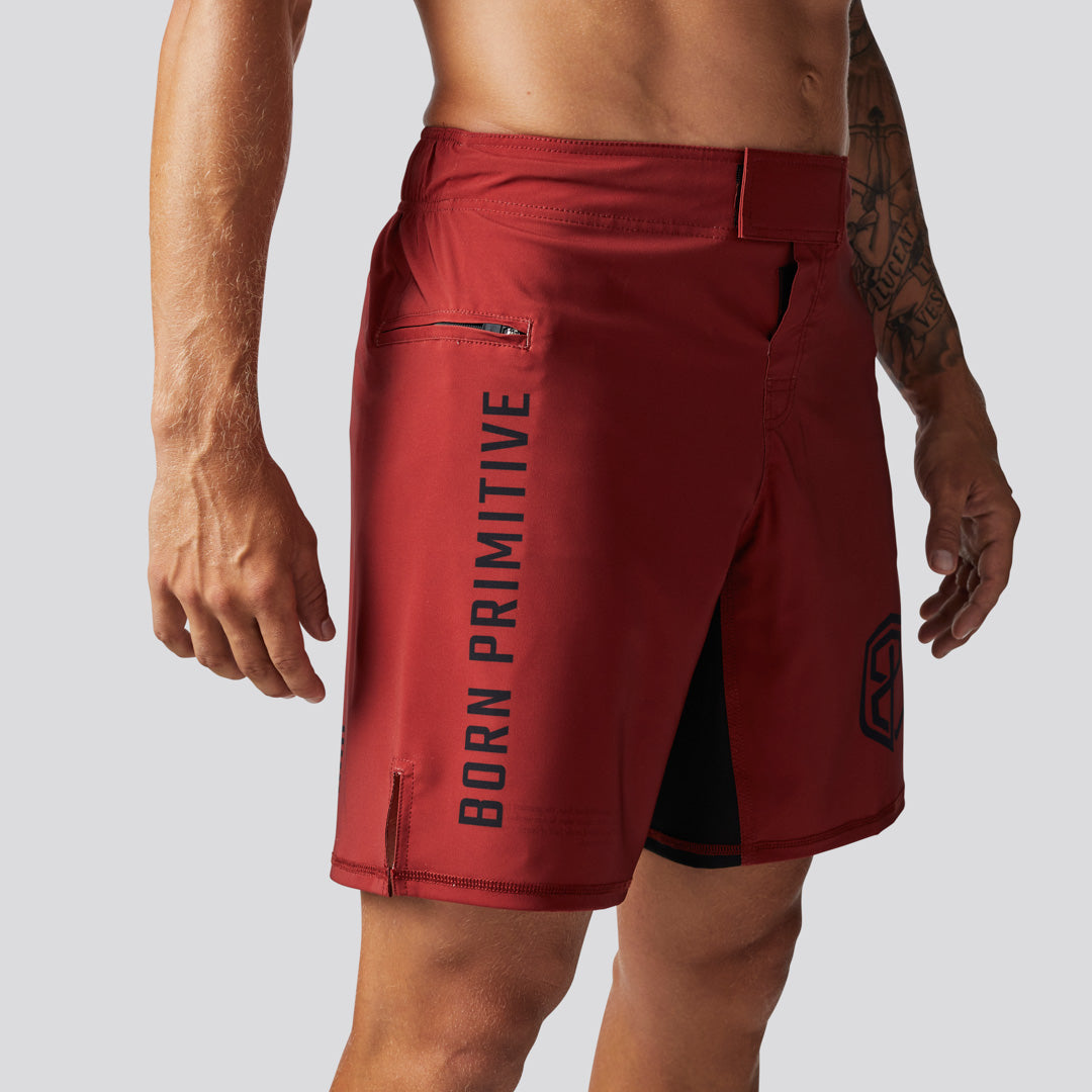 American Defender Short Velcro 3.0 Tactical Belt - Adjustable Waistband for Outdoor, Hiking & EDC (Crimson Red) - Perfect for Military, Police & Survival Gear