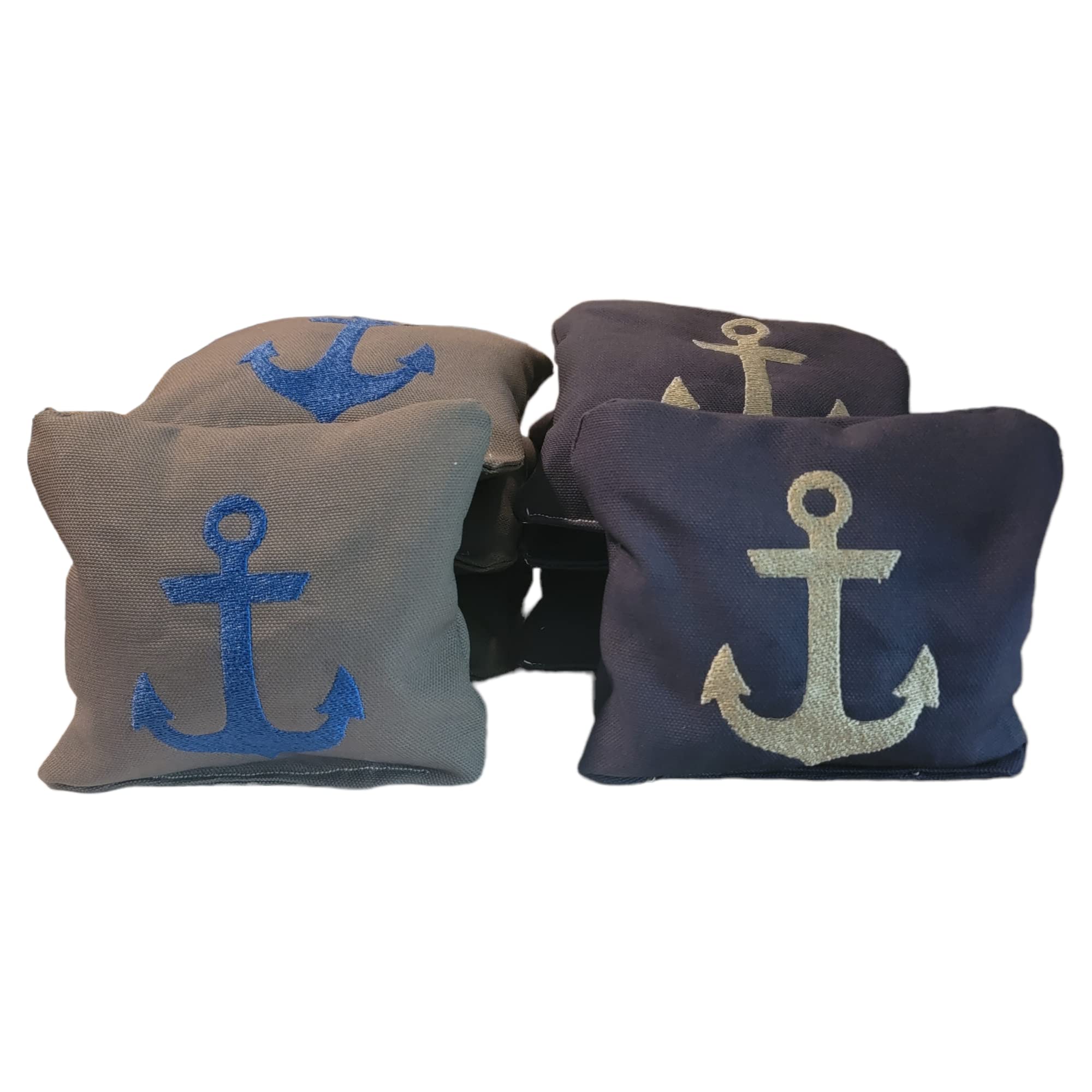 Premium Anchor Cornhole Bags Set of 8 - Regulation Weight & Size for Backyard Games, Tailgating, and Outdoor Parties - Free Shipping Included