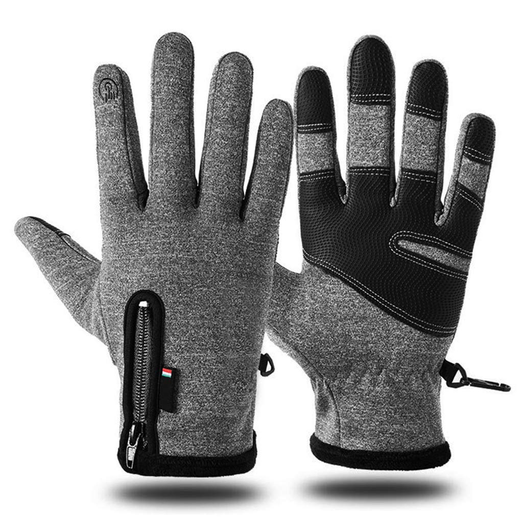 **Winter Touchscreen Gloves for Men & Women - Thermal Waterproof Windproof Gloves with Polar Fleece Lining - Warm Thick Cycling Gloves for Skiing, Running, Hiking & Outdoor Activities**