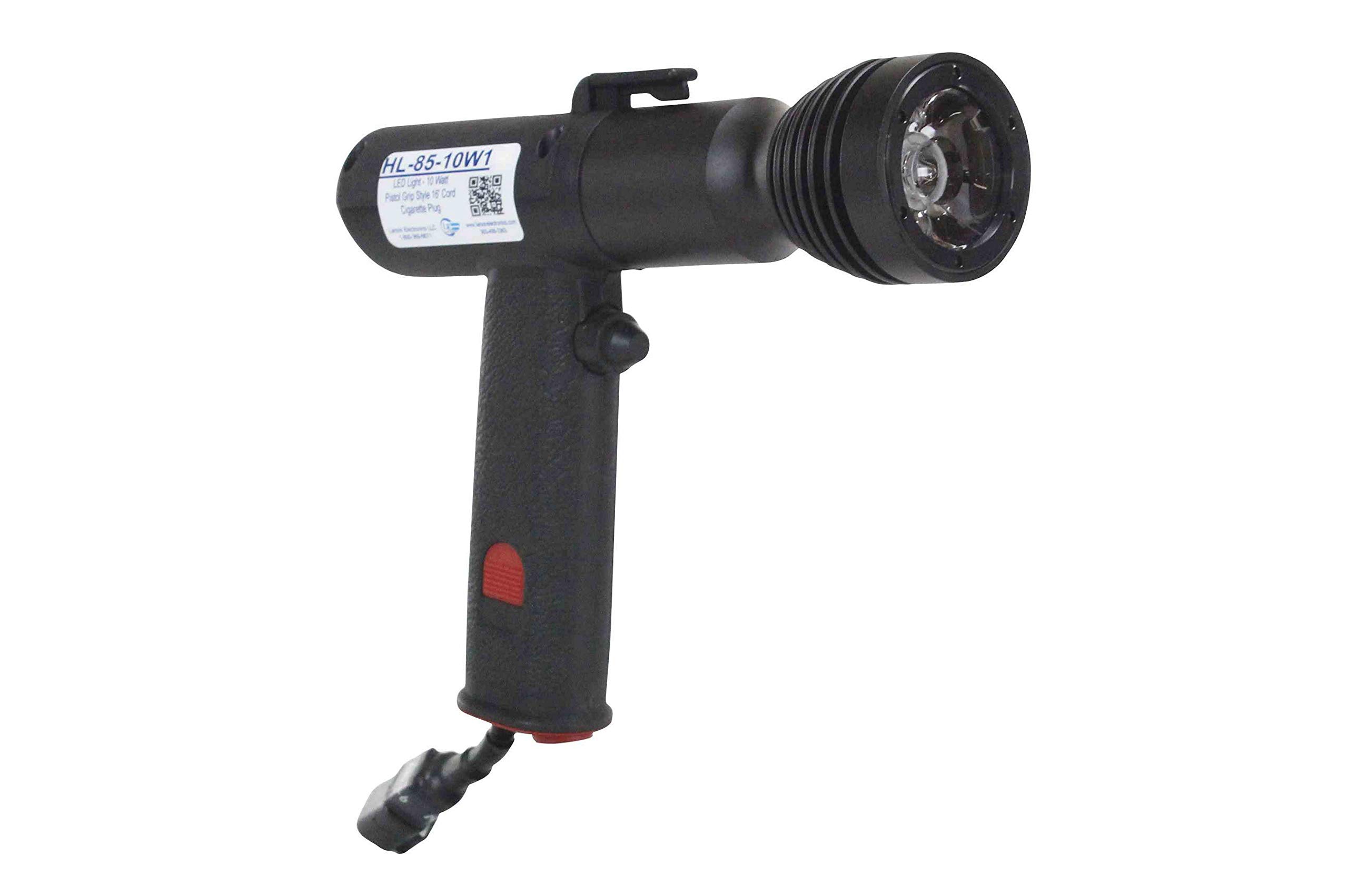 Infrared LED Handheld Spotlight with Pistol Grip - 3 Watt 730nm/850nm/940nm Wavelength - 16ft Coil Cord - for Night Hunting, Wildlife Observation & Security Surveillance