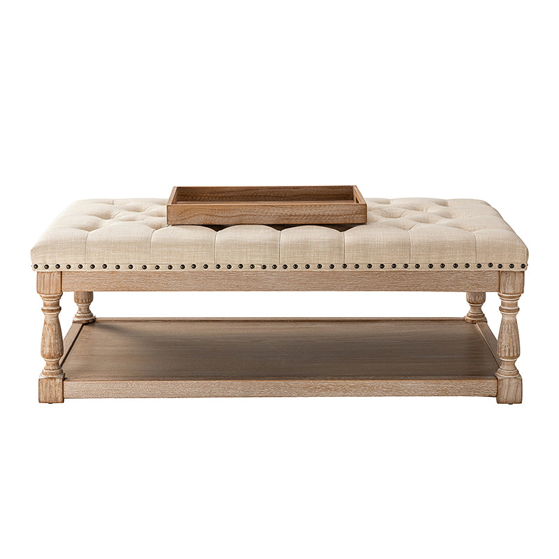 Isaak Upholstered Storage Ottoman Bench with Lift Top - Extra Seating & Hidden Storage for Living Room, Bedroom, or Nursery - Perfect for Blankets, Toys & Home Organization