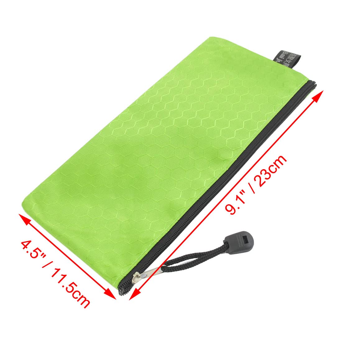 uxcell 1-Piece PVC Canvas Zipper Pencil Pouch - Waterproof Small Zipper Bag for Office Supplies, School Stationery, Travel Cosmetics & Accessories - Perfect for Students, Professionals & Travel Organization