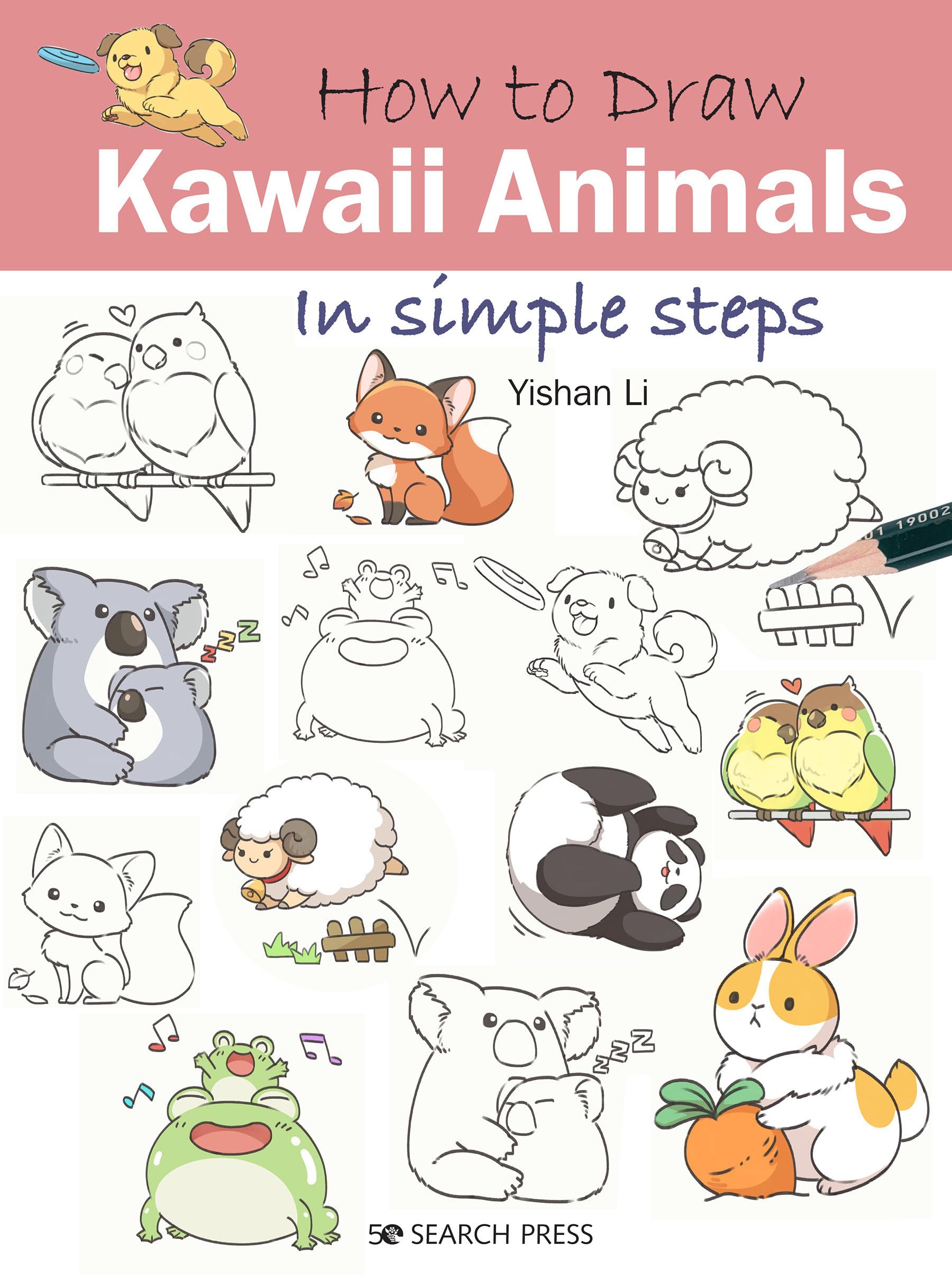 Easy Step-by-Step Guide to Drawing Kawaii Animals - Perfect for Beginners, Kids & Art Lovers | Learn Cute Animal Illustrations for Sketching, Journaling & DIY Crafts