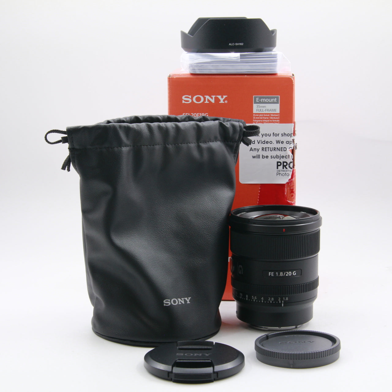 Open Box Excellent Condition Sony FE 20mm f/1.8 G Full Frame Lens - Perfect for Landscape, Astro & Low Light Photography