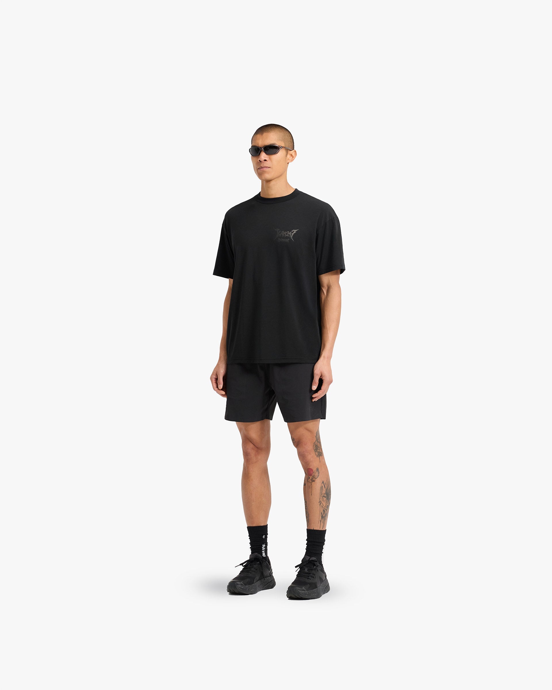 Team 247 X END Oversized T-Shirt for Men - Jet Black - Comfortable Streetwear & Casual Wear for Everyday Outfits