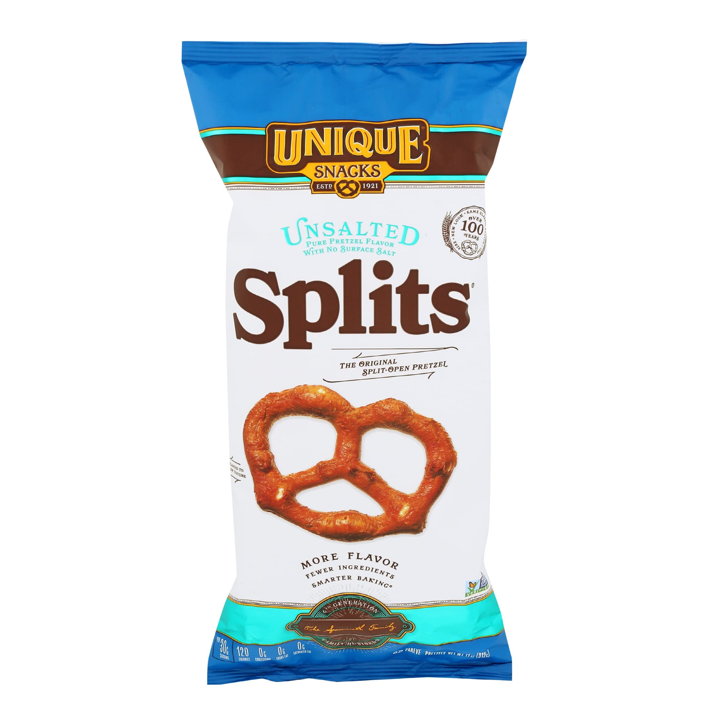 Unsalted Split Peas Snacks - Vegan, Non-GMO, OU Kosher Certified, 11oz Bags (Pack of 12) | Healthy Homestyle Baked Snacks for On-the-Go, Office & School Lunch