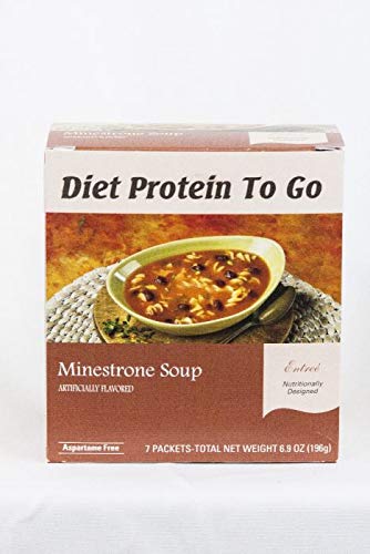 DPTG Minestrone Soup for Weight Loss - Low Calorie (90 Cal) High Protein (12g) Meal - Hunger Suppressant for Any Diet - 7 Packets per Box | Perfect for Keto, Intermittent Fasting & Healthy Lifestyle