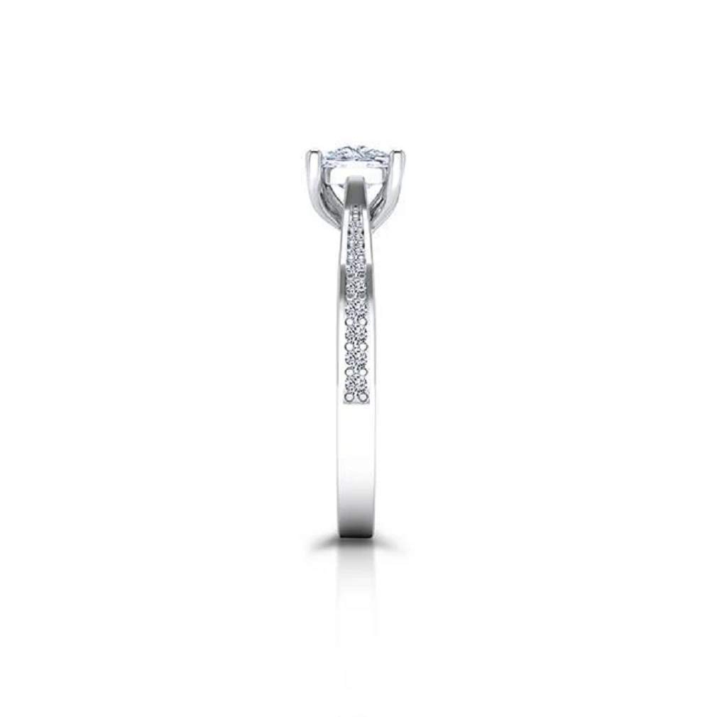 Exquisite Filigree Antique Engagement Ring - 2 CT Round Cut VVS1 Colorless Moissanite in 925 Sterling Silver - Perfect Promise Ring & Wedding Gift for Her - Ideal for Anniversaries, Proposals & Special Occasions