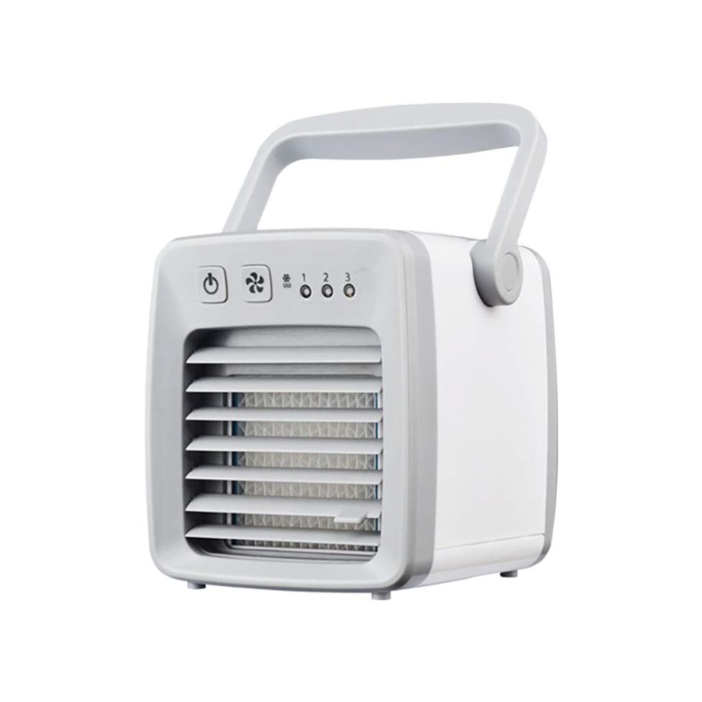 Portable Mini Air Cooler Humidifier & Purifier - 30ml Personal Space Cooler, Small Standing Fan for Bedroom, Office & Travel | Compact Cooling Solution (Grey, One Size)