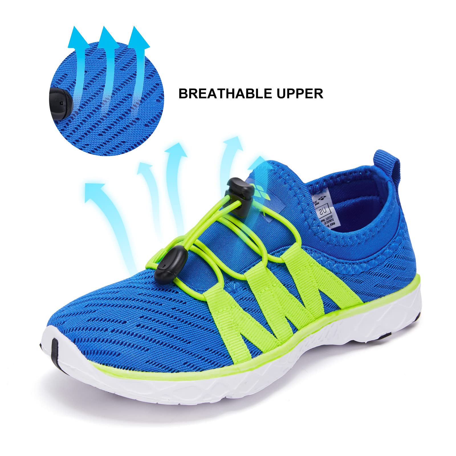 ALEADER Quick Dry Water Shoes for Kids - Slip-On Design for Toddler, Little Kid & Big Kid - Perfect for Beach, Pool, Swimming & Outdoor Activities