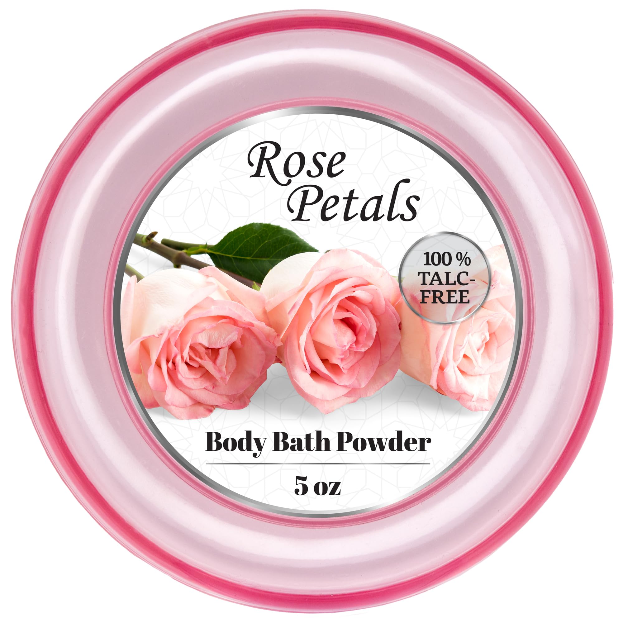 R-NEU 2 Pack Talc-Free Body Powder for Women with Powder Puff | Rose Petal Scented Dusting Powder | After Bath & Shower for Soft Smooth Skin | Large 10oz Size | Perfect for Daily Use, Travel & Post-Workout Freshening