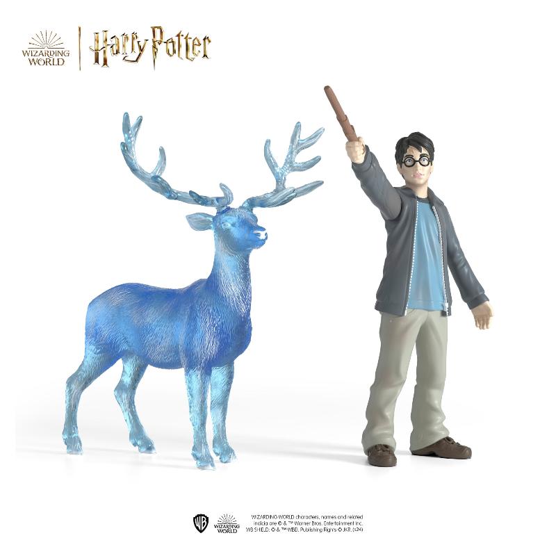 Harry Potter Patronus Charm Necklace - Silver Stag Pendant for Fans & Collectors - Perfect for Cosplay, Gifts & Wizarding World Enthusiasts
