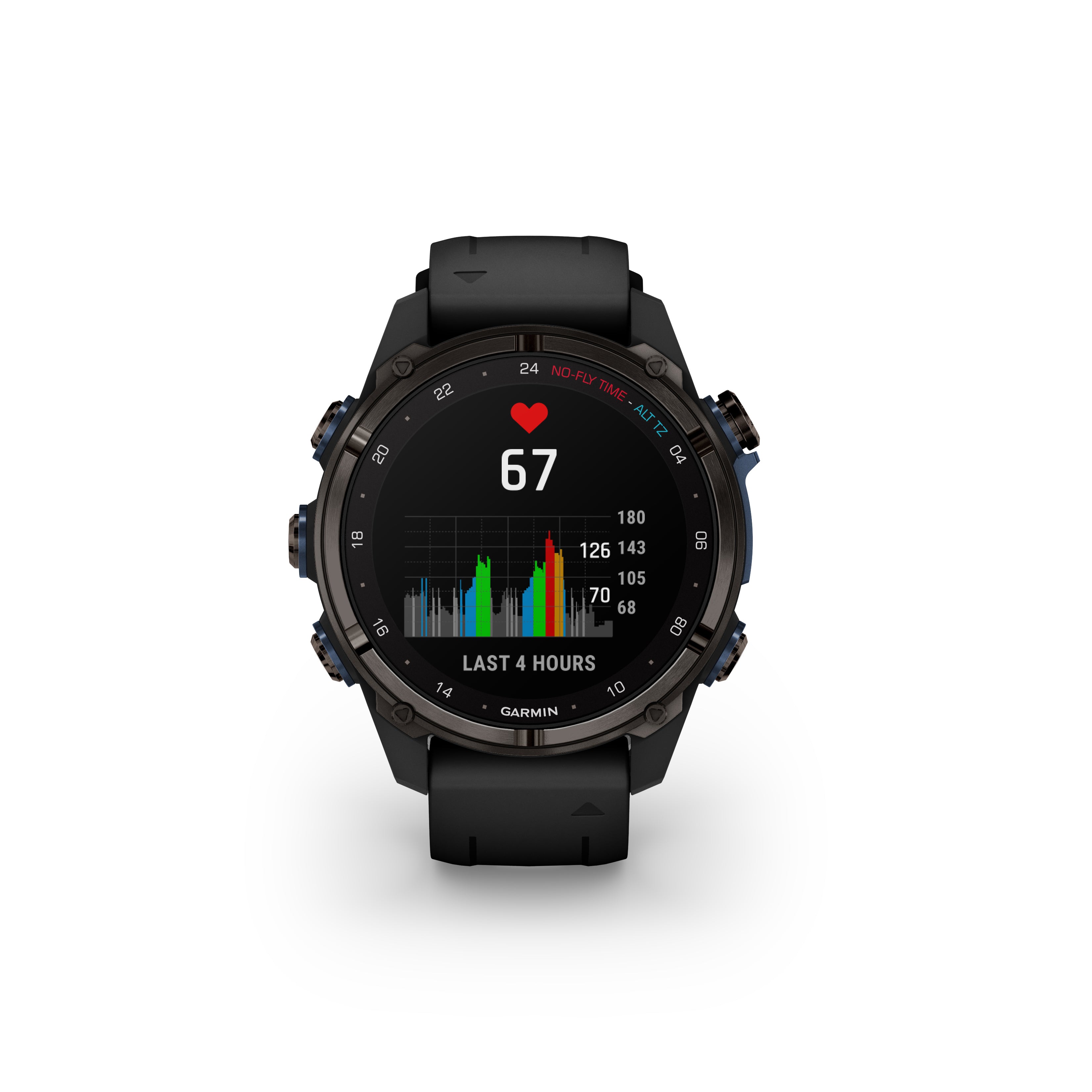 Garmin Descent Mk3i 43mm Dive Computer - Carbon Gray DLC Titanium with Silicone Band for Scuba Diving, Snorkeling & Water Sports