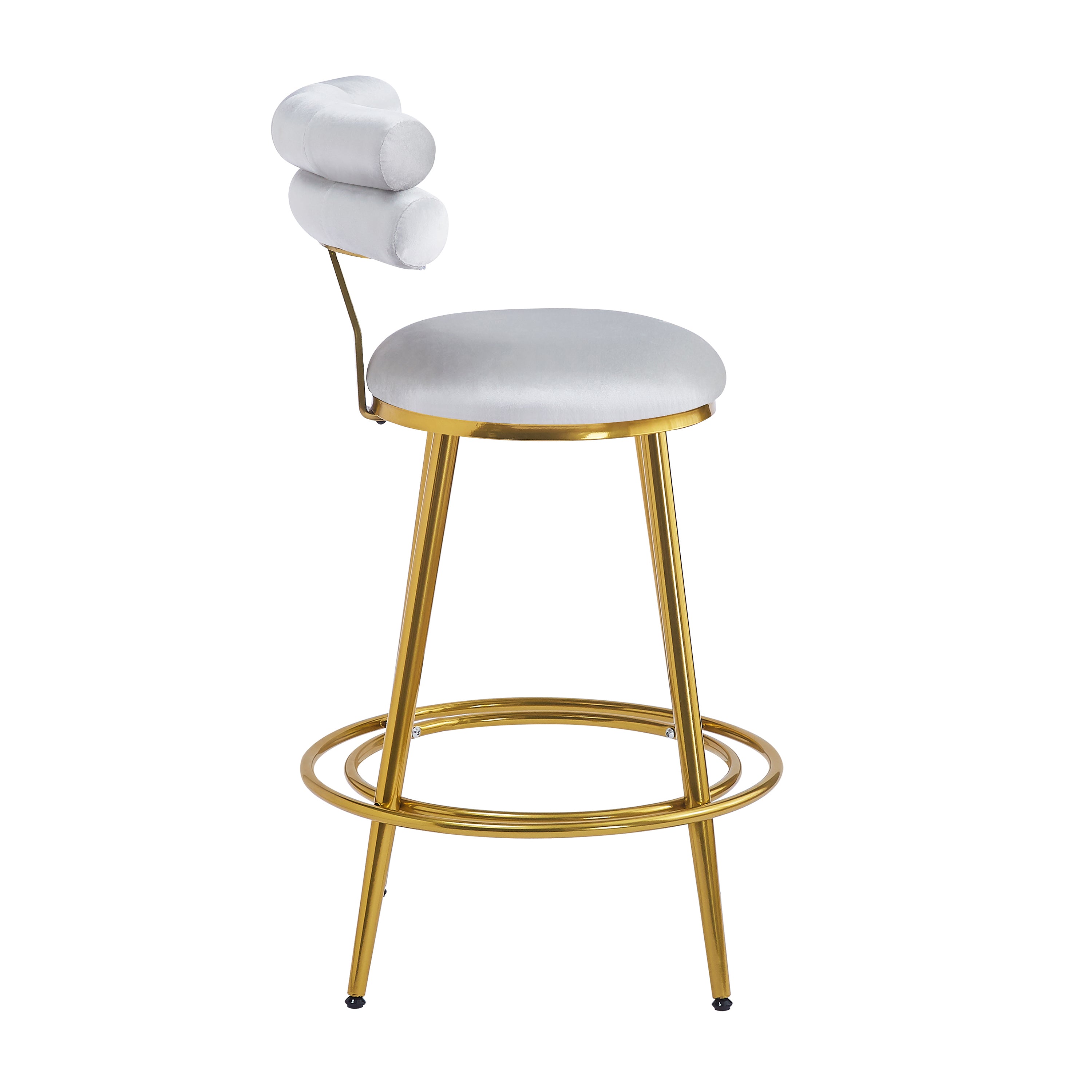 Modern Velvet Counter Stools Set of 2 - 27.65
