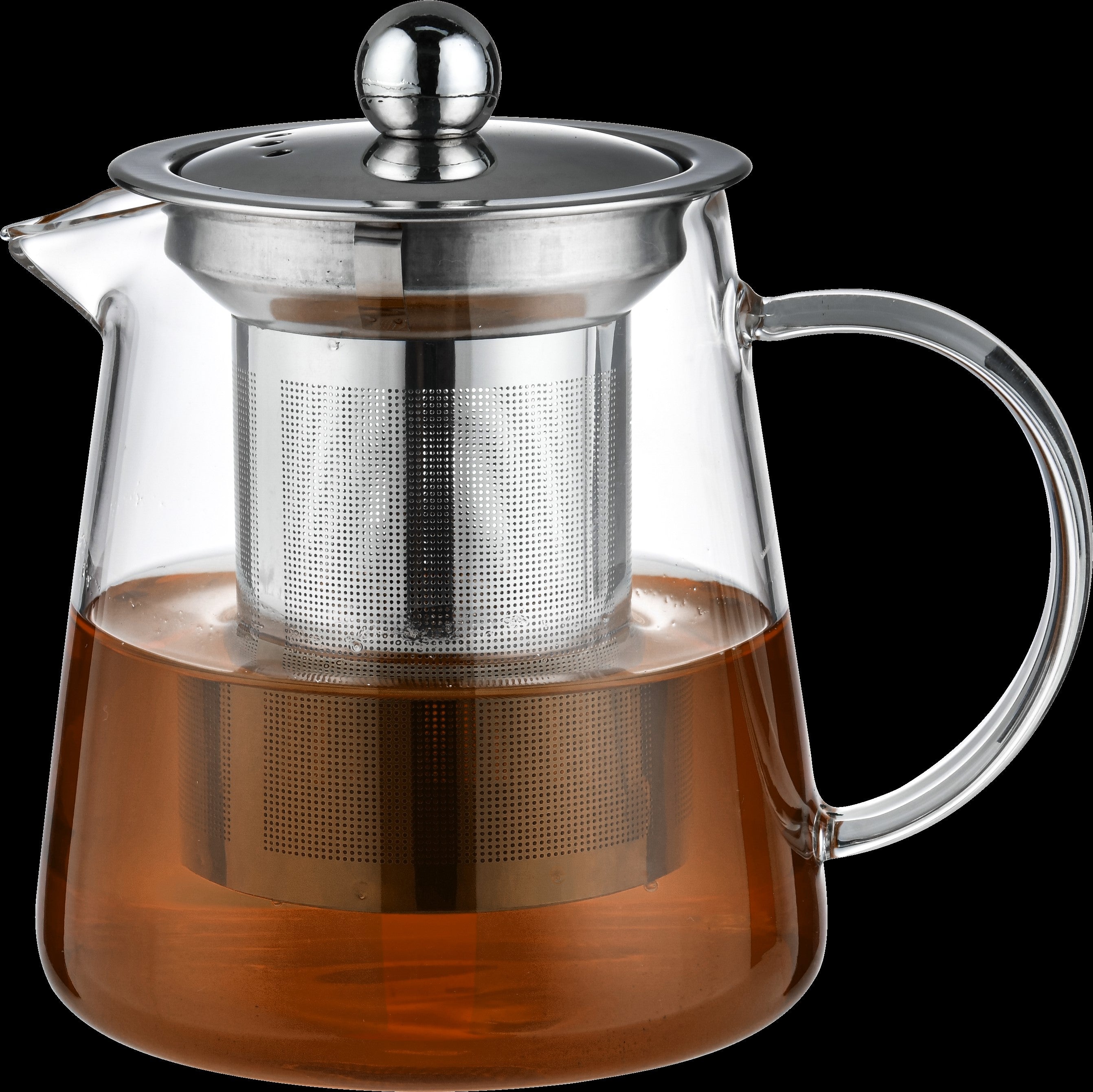 350ML Glass Tea Pot with Stainless Steel Infuser - Premium Loose Leaf Tea Maker for Home, Office & Gifts - Perfect for Brewing Herbal, Green & Black Tea