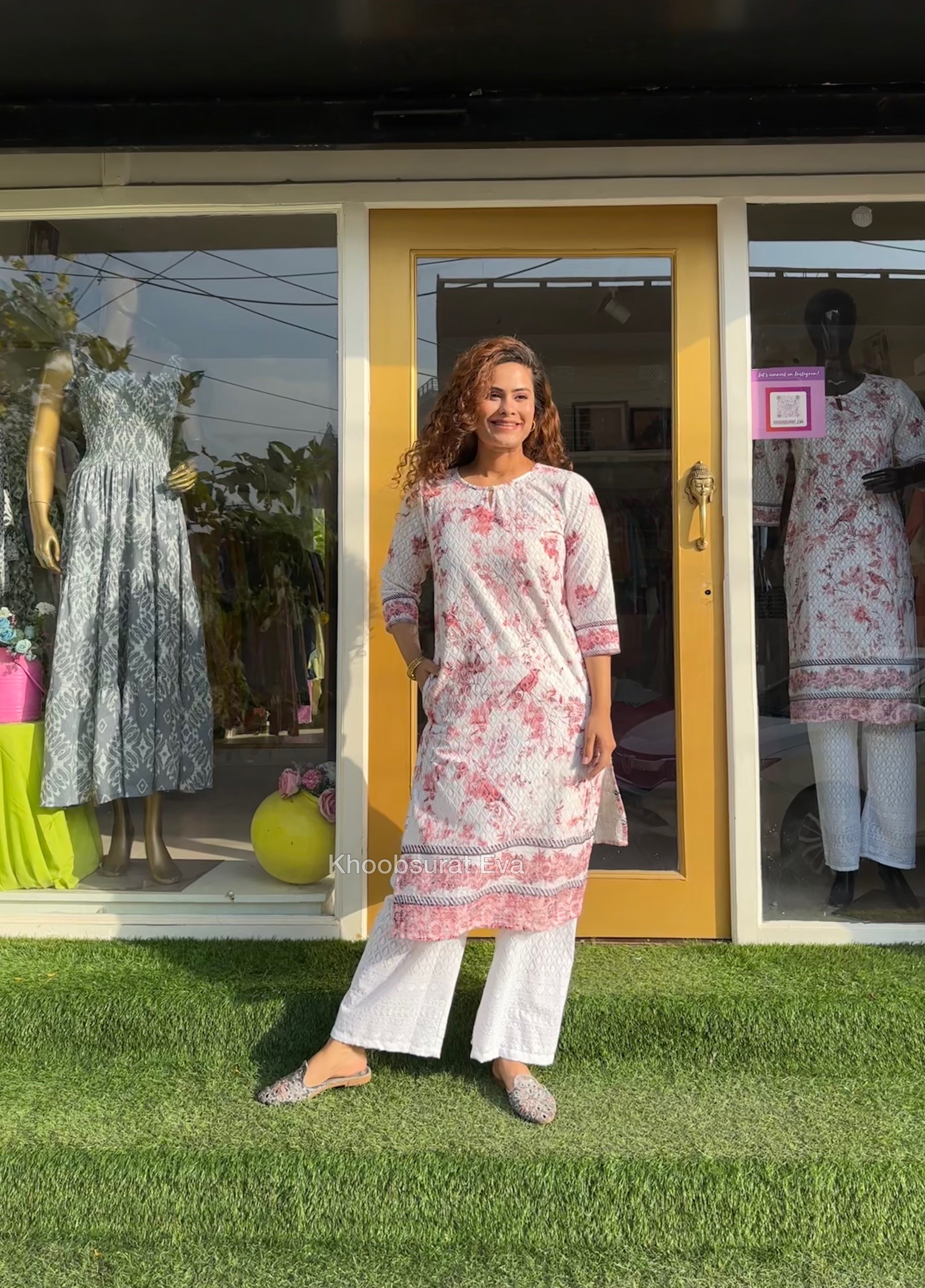 Elegant White Embroidered Swan Kurta Set for Women | Traditional Indian Ethnic Wear | Perfect for Festivals, Weddings & Special Occasions
