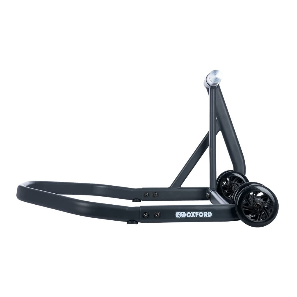 Oxford Products Zero-G Single Sided Paddock Stand for Motorcycles - Heavy Duty Bike Lift with Rubber Pads OX266 - Perfect for Motorcycle Maintenance & Storage in Garage
