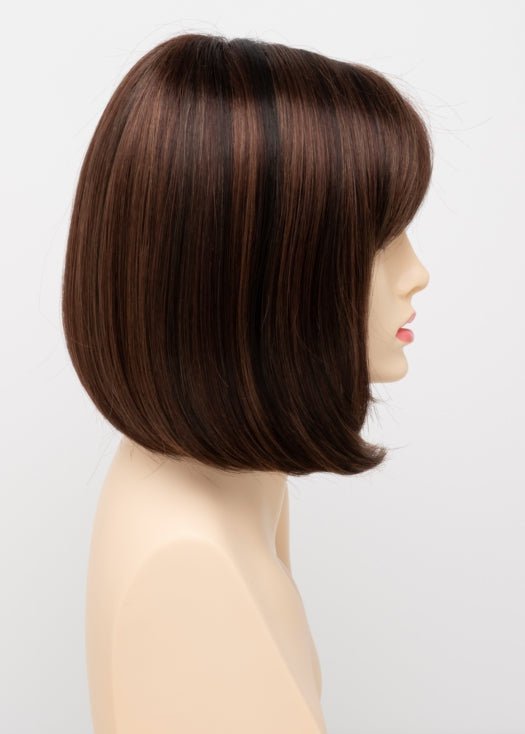 Carley Short Synthetic Wig with Mono Top - Natural Look Heat Resistant Hairpiece for Women - Perfect for Cosplay, Daily Wear & Costume Parties