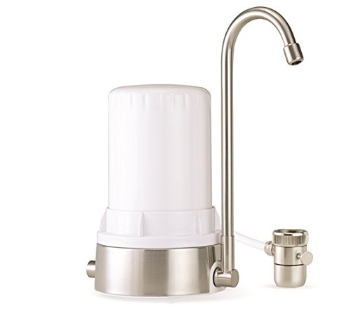 Ayro HT Countertop Water Filter System - Stainless Steel Home & Travel Water Purifier for Clean Drinking Water | Perfect for Kitchen, RV, Camping & Emergency Preparedness