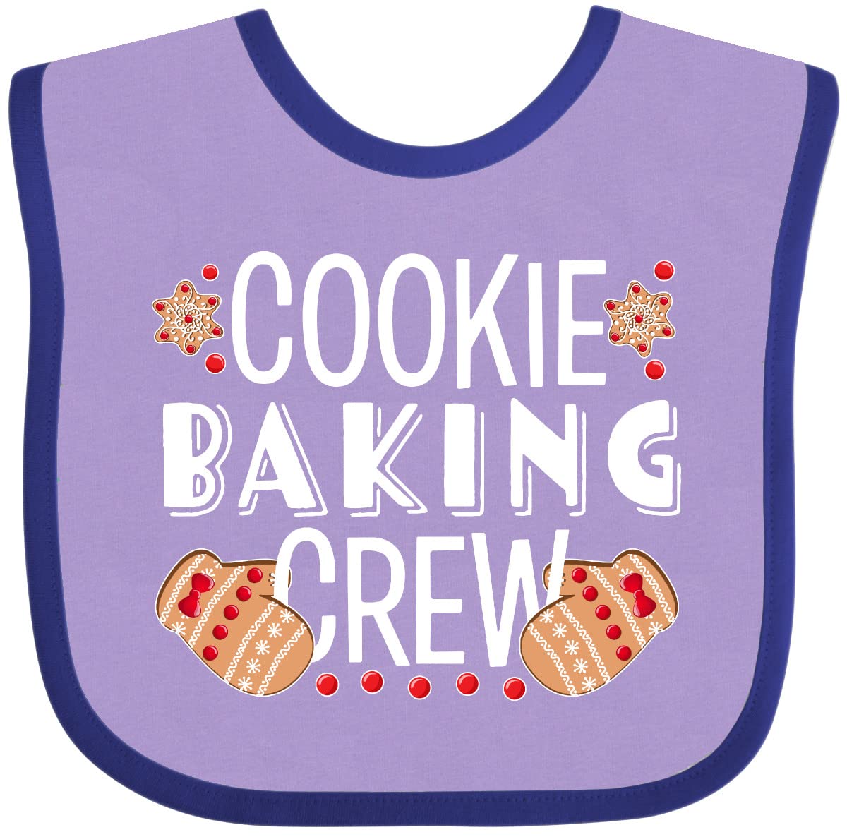 Inktastic Christmas Cookie Baking Crew with Oven Mitts & Baby Bib - Fun Holiday Baking Outfit for Kids, Perfect for Christmas Cookie Decorating & Family Baking Activities