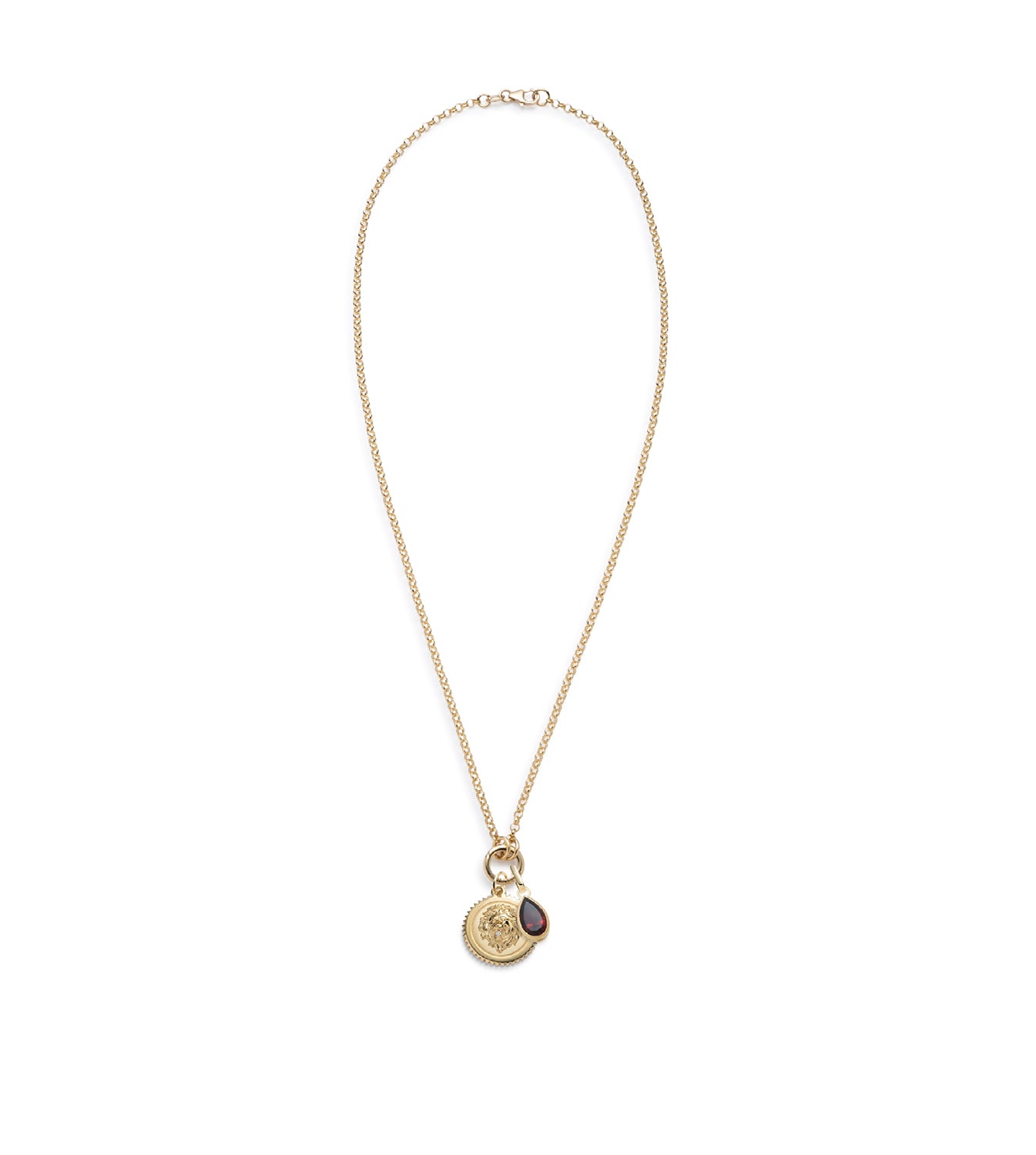 Strength & Love Small Open Belcher Necklace - Elegant Gold or Silver Pendant for Women - Perfect for Everyday Wear, Gifts & Special Occasions